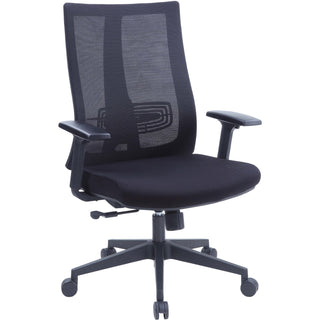 lorell-high-back-molded-seat-office-chair-black-fabric-seat-black-mesh-back-high-back-5-star-base-armrest-1-each_llr42174 - 1