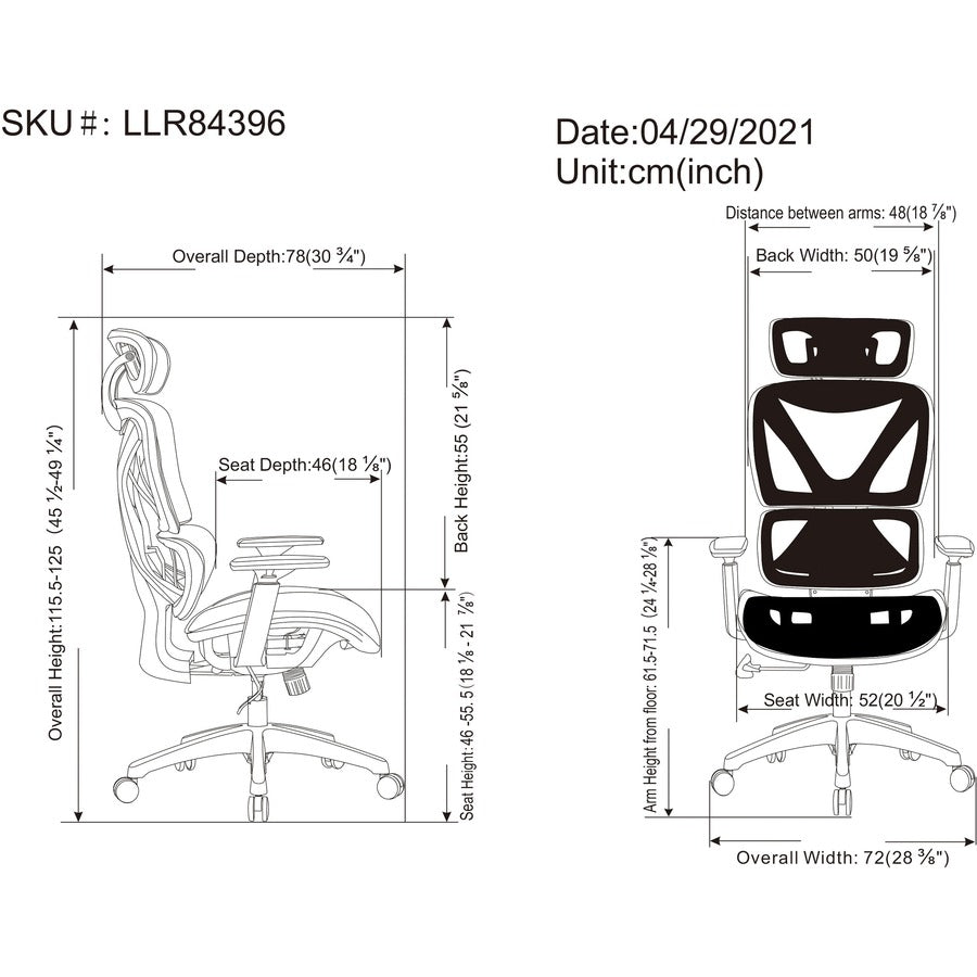 lorell-high-back-mesh-chair-black-mesh-seat-black-mesh-back-plastic-frame-high-back-5-star-base-armrest-1-each_llr84396 - 7