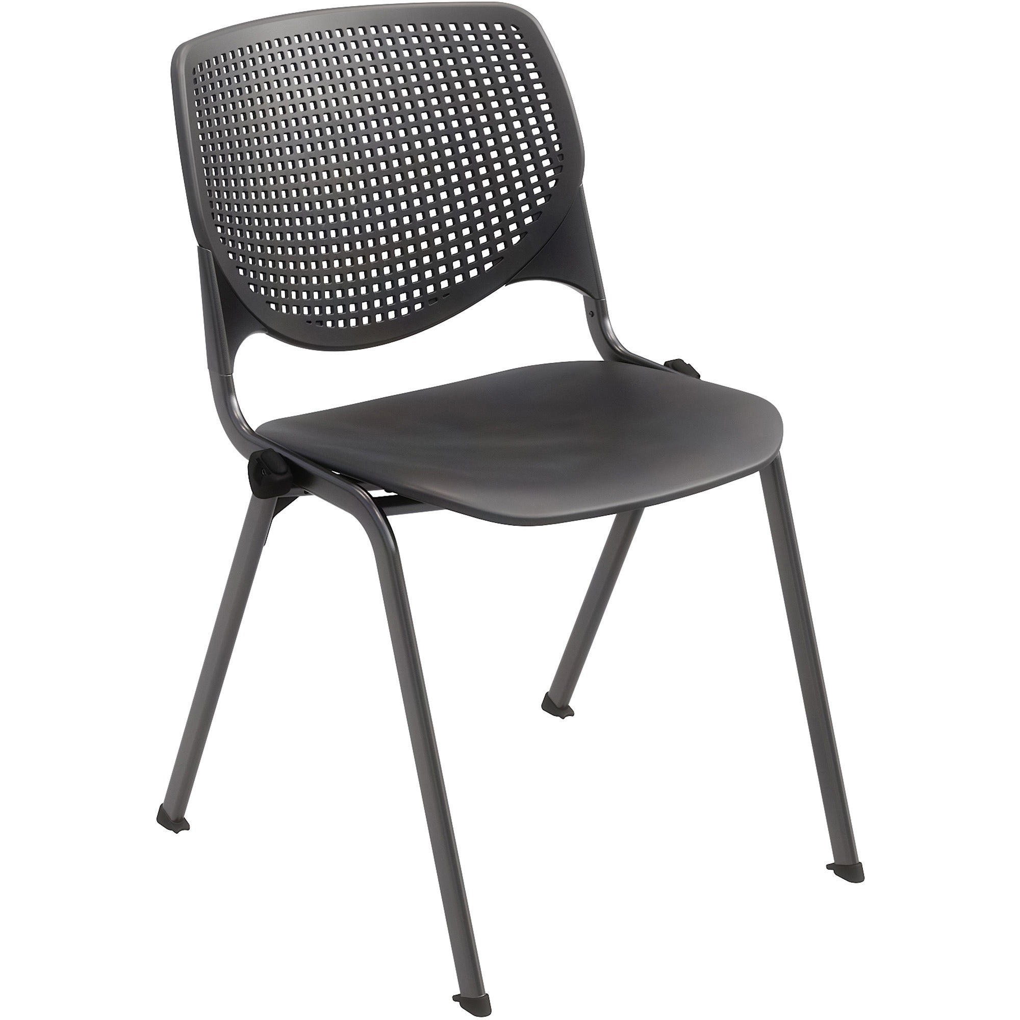 kfi-stacking-chair-black-polypropylene-seat-black-polypropylene-back-steel-frame-four-legged-base-1-each_kfi2300bkp10 - 1