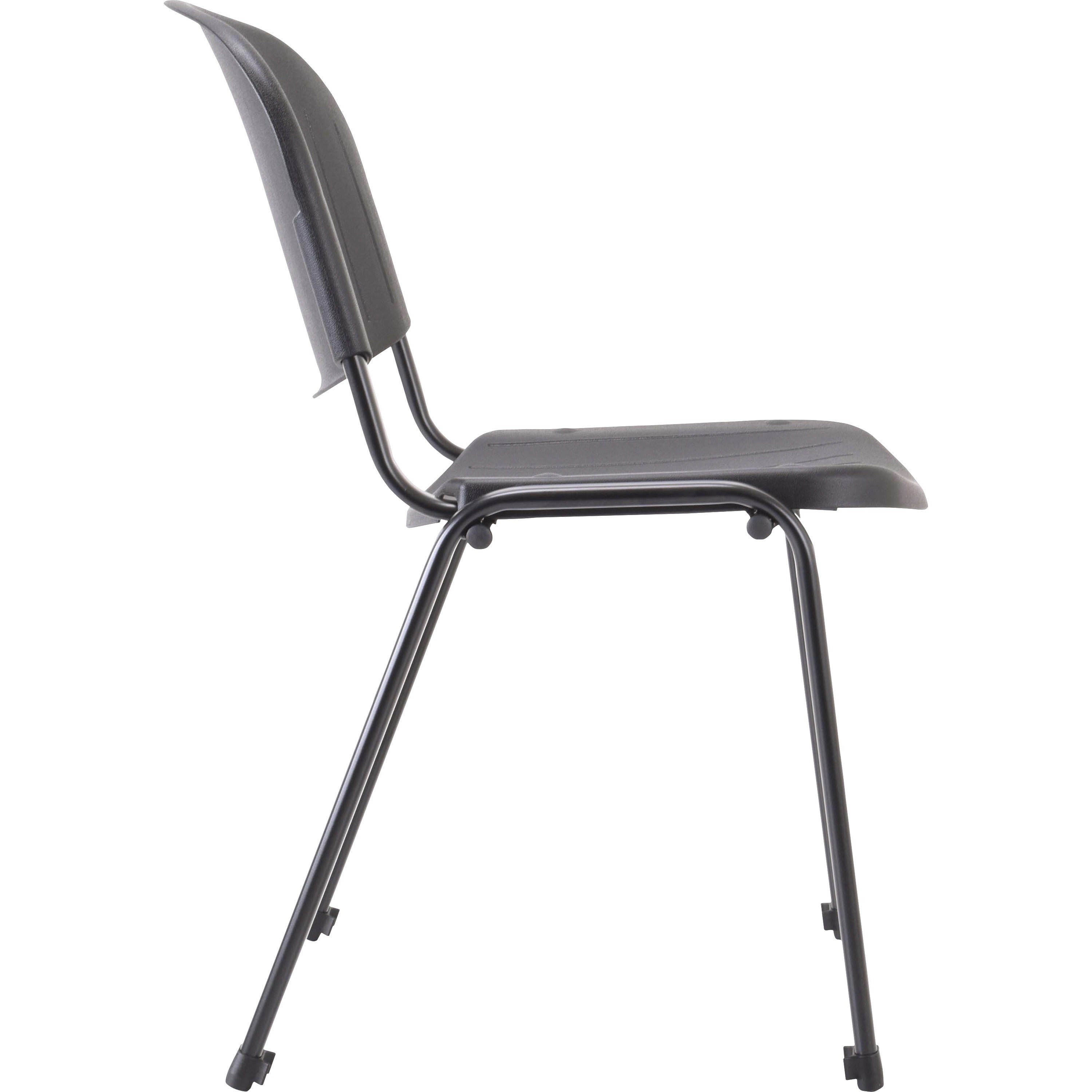 lorell-low-back-stack-chairs-polypropylene-seat-polypropylene-back-low-back-four-legged-base-black-4-carton_llr62125 - 5