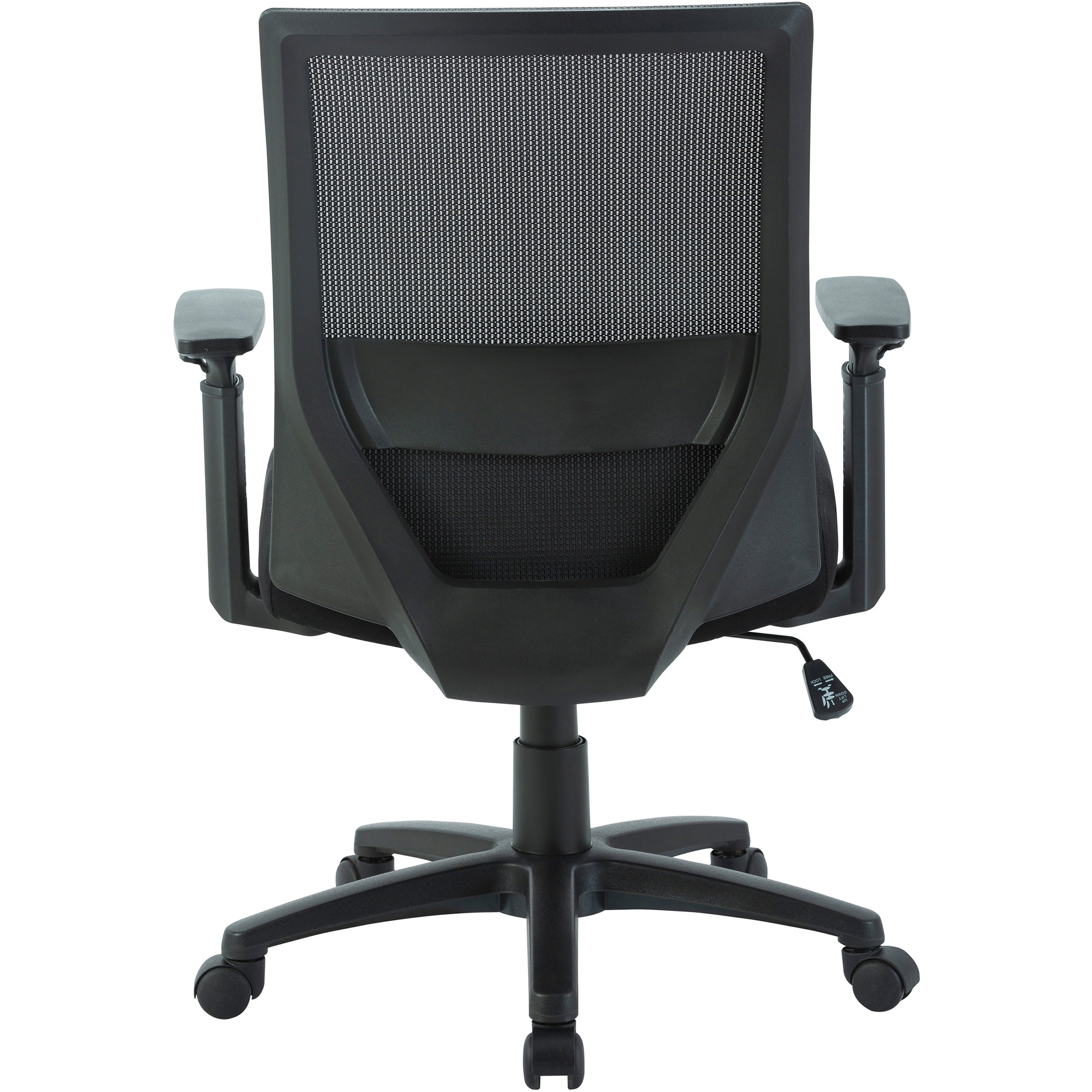lorell-soho-mesh-mid-back-task-chair-gray-fabric-seat-gray-fabric-back-mid-back-5-star-base-black-armrest-1-each_llr41840 - 5