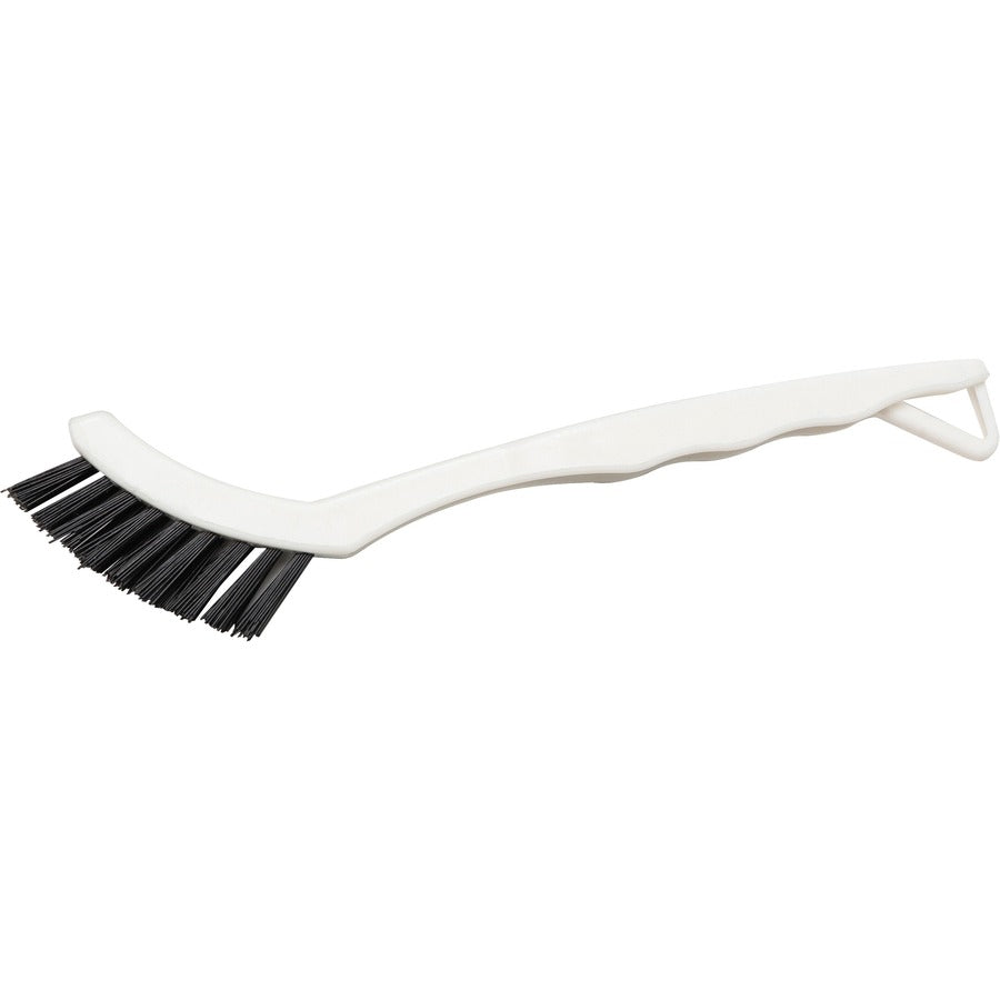 genuine-joe-hand-held-grout-brush-nylon-bristle-8-handle-length-plastic-handle-24-carton-black-white_gjo18414ct - 2