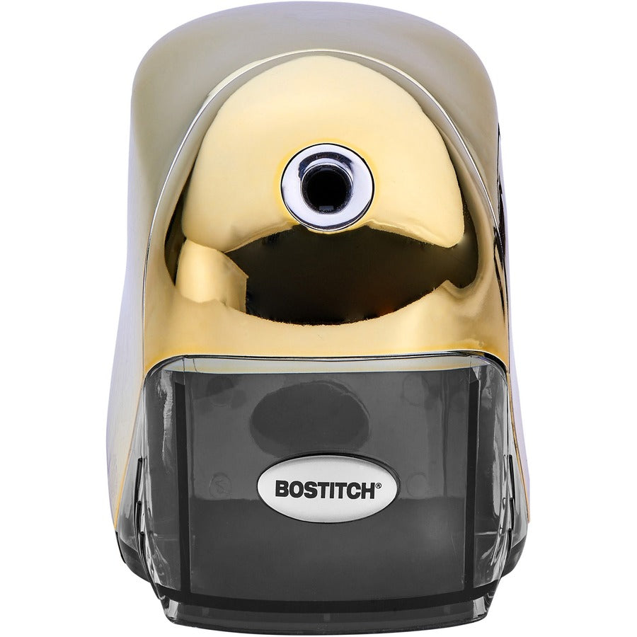 Bostitch QuietSharp Executive Pencil Sharpener - x 4" Width x 7.5" Depth - Gold - 1 Each