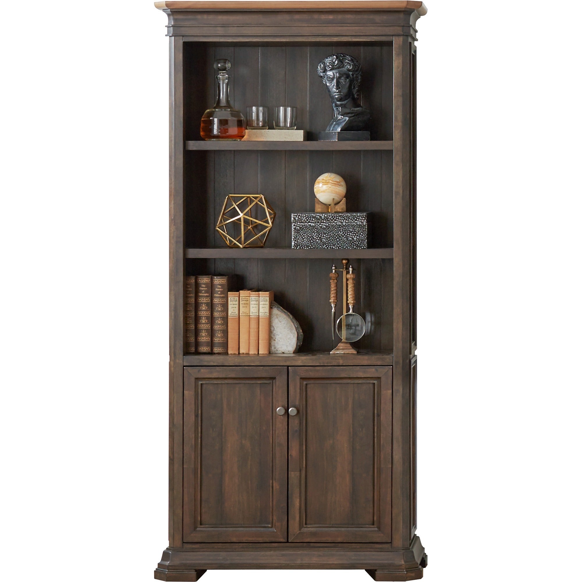 martin-sonoma-veneer-bookcase-36-x-7814-2-doors-3-adjustable-shelfves-material-wood-veneer-finish-dark-roast_mrtimsa3678d - 1