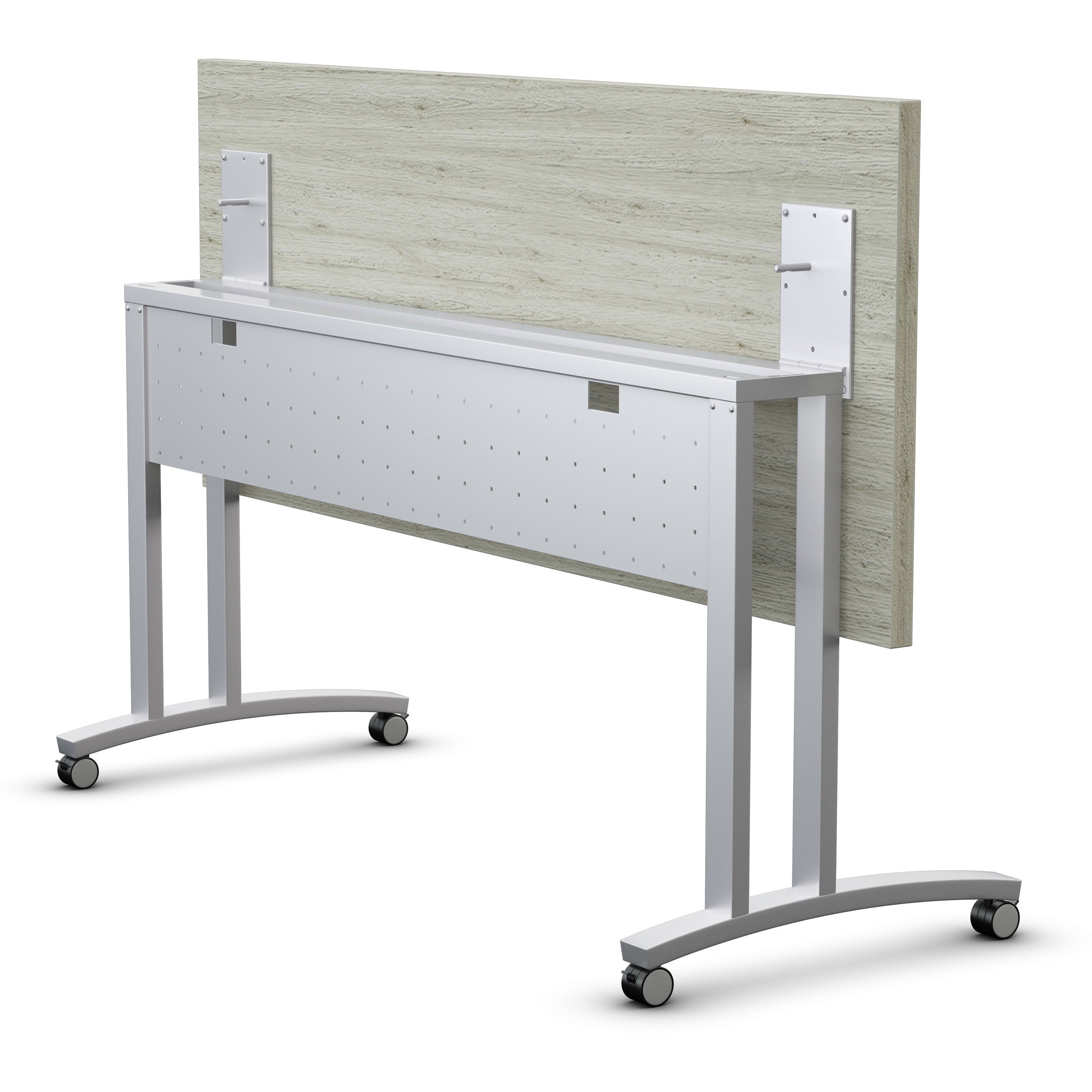 special-t-structure-series-c-legs-powder-coated-c-leg-metallic-silver-base-2-legs-112-lb-capacity-assembly-required-1-set_sctrsft2c24c - 1