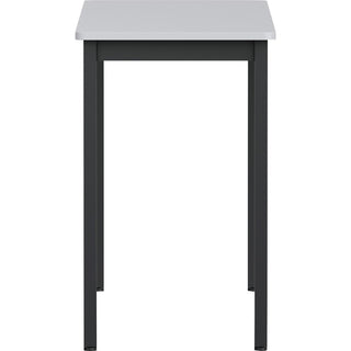 Lorell Utility Table - For - Table TopGray Rectangle, Laminated Top - Powder Coated Black Base - 500 lb Capacity x 59.88" Table Top Width x 18.13" Table Top Depth - 30" Height - Assembly Required - Melamine Top Material - 1 Each