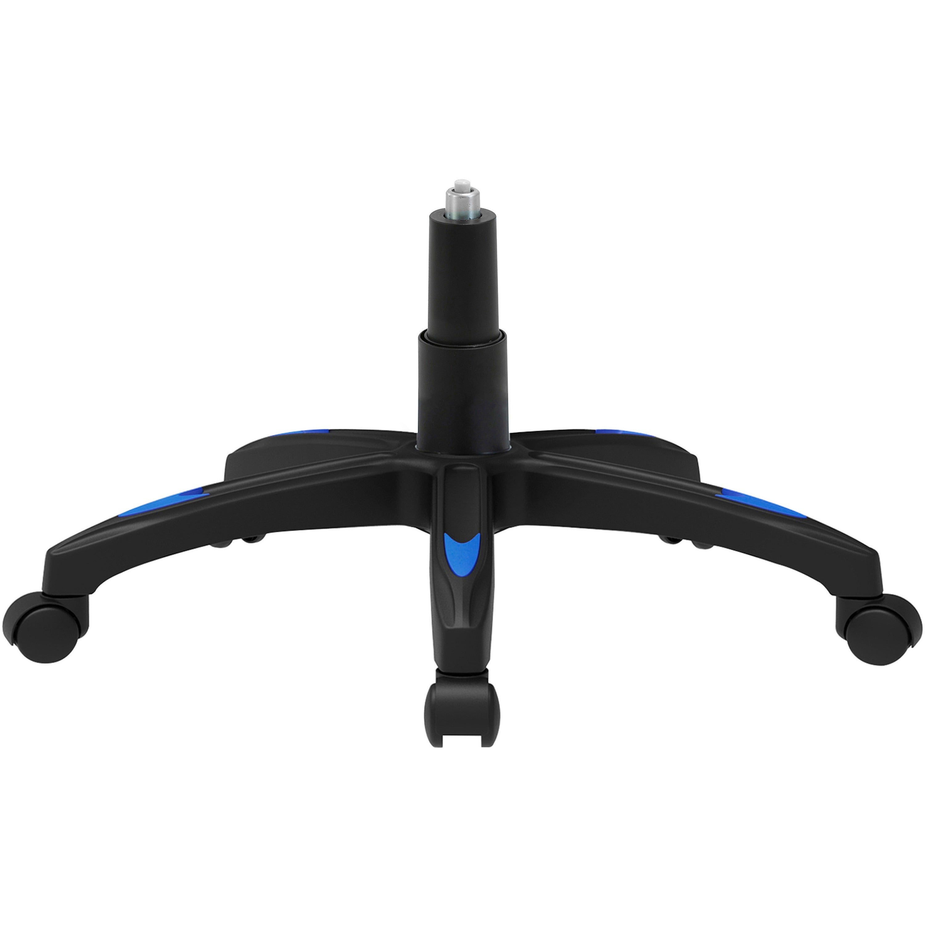 lorell-high-back-gaming-chair-for-gaming-vinyl-nylon-blue-black-gray_llr84395 - 2