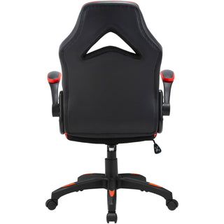 lorell-high-back-gaming-chair-for-gaming-vinyl-nylon-red-black-gray_llr84394 - 5