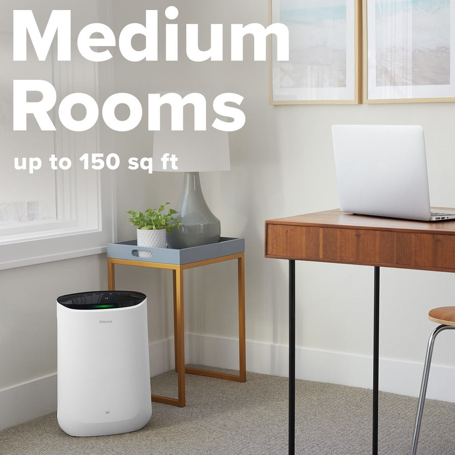 Smart Medium Room Air Purifier, 150 sq ft Room Capacity, White - 8