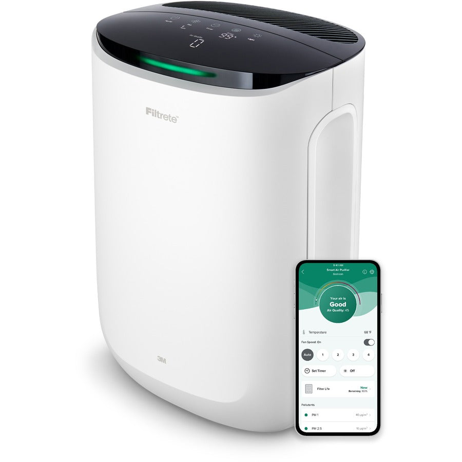 Smart Medium Room Air Purifier, 150 sq ft Room Capacity, White - 6
