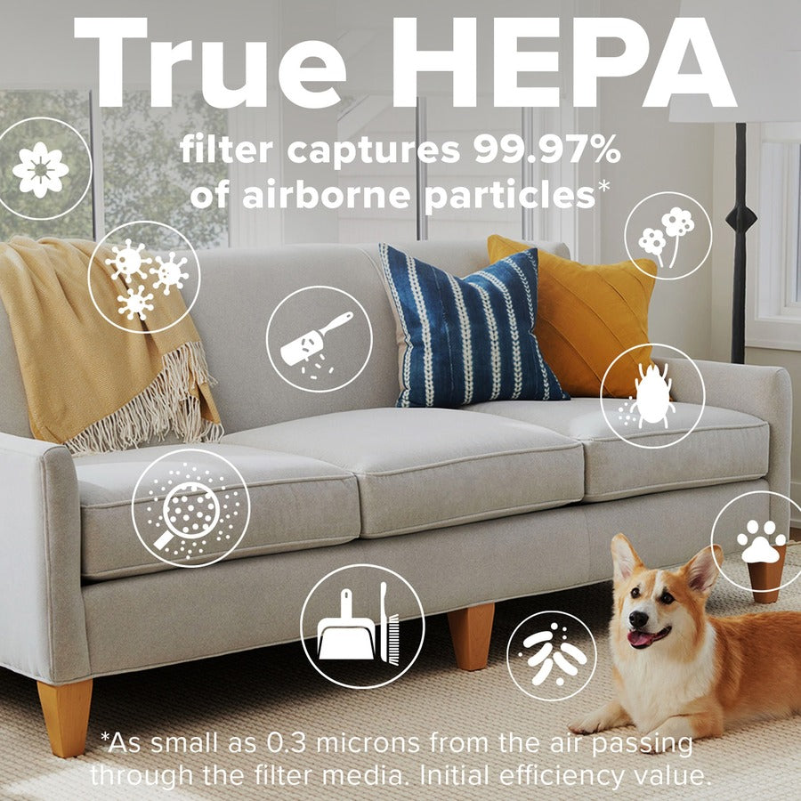 Smart Large Room Air Purifier, 310 sq ft Room Capacity, White