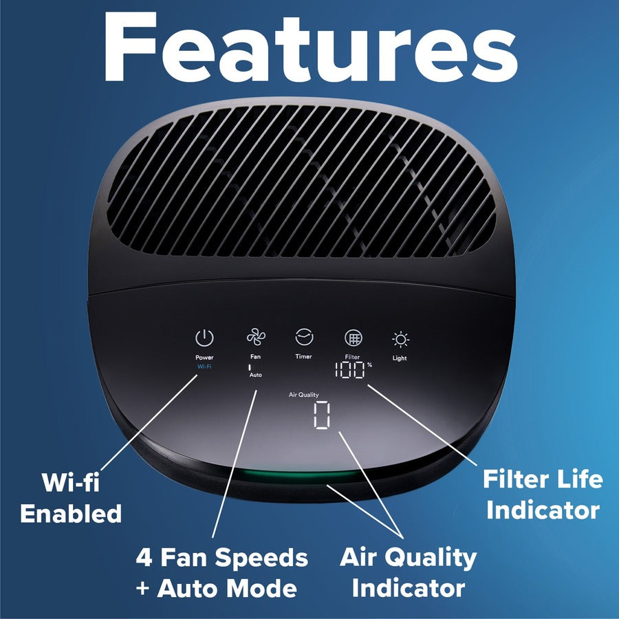 Smart Large Room Air Purifier, 310 sq ft Room Capacity, White