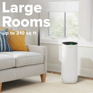 Smart Large Room Air Purifier, 310 sq ft Room Capacity, White