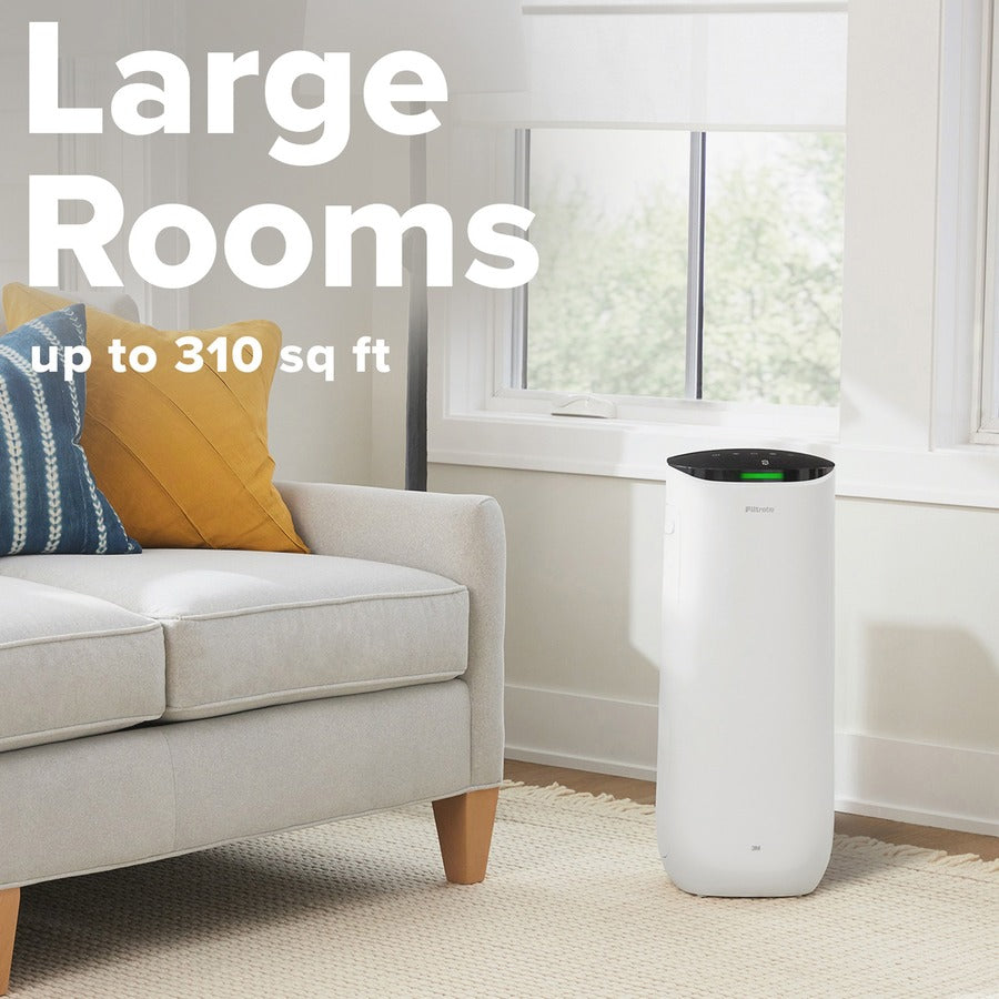 Smart Large Room Air Purifier, 310 sq ft Room Capacity, White