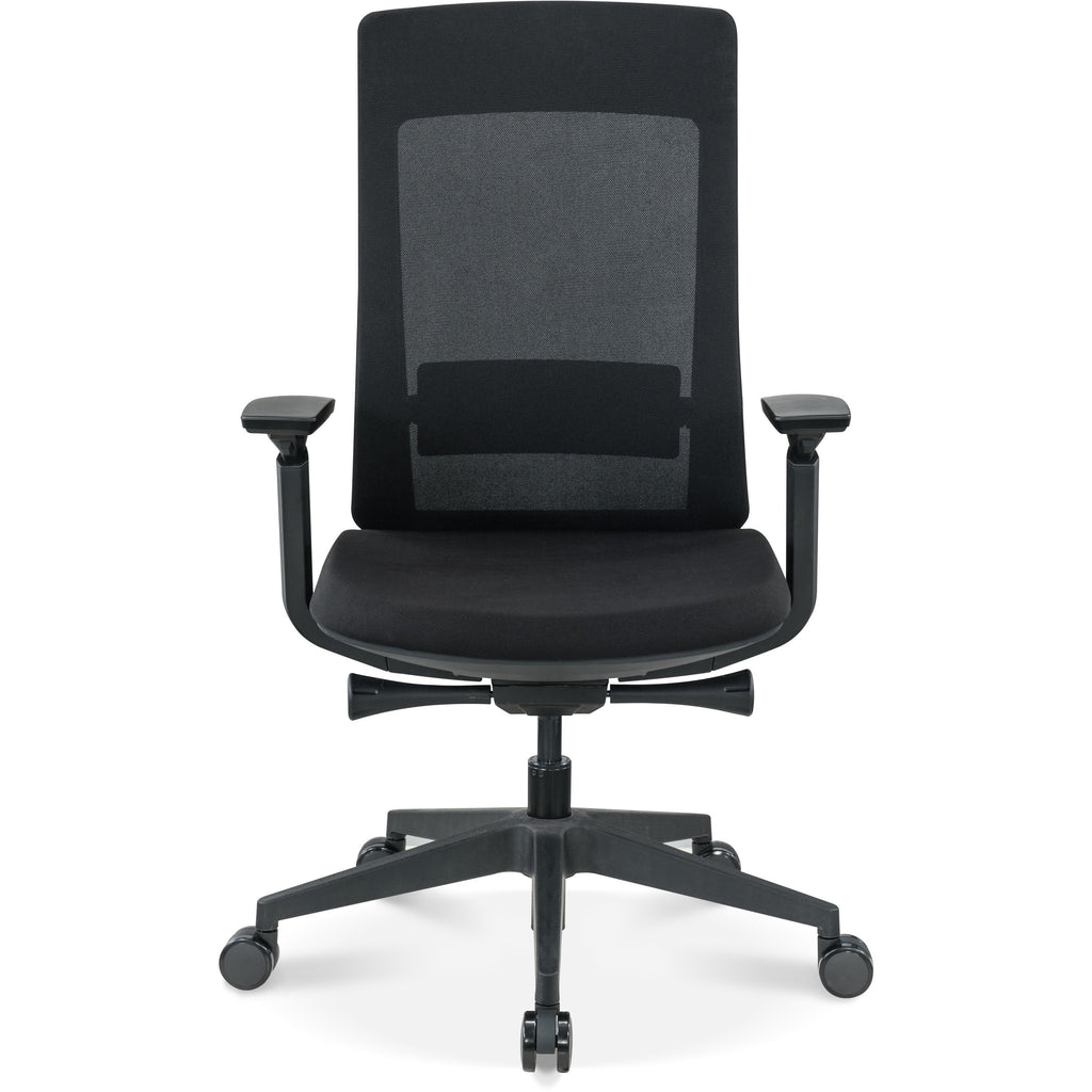 eurotech-elevate-chair-black-fabric-seat-black-mesh-back-black-frame-5-star-base-armrest-1-each_eutelv2blkfsblk - 2