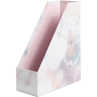 U Brands 4 Piece Desk Organization Kit - 4.1" Height x 9.8" Width12" Length%Desktop - Sturdy, Lightweight - Soft Dye - Chipboard, Paper - 1 Each