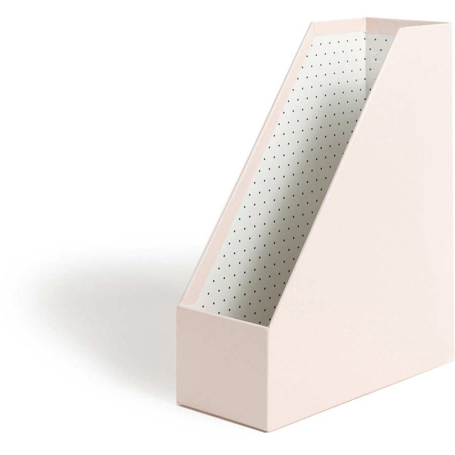 U Brands 4 Piece Desk Organization Kit - 4.1" Height x 9.8" Width12" Length%Desktop - Sturdy, Lightweight - Blush - Chipboard, Paper - 1 Each