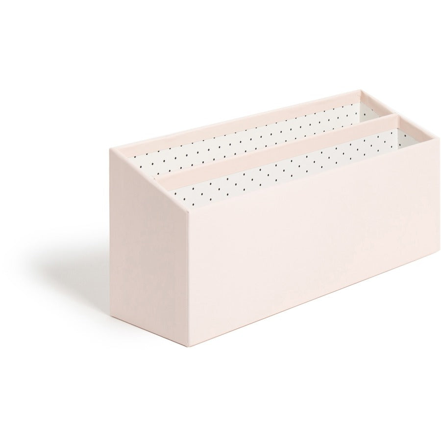 U Brands 4 Piece Desk Organization Kit - 4.1" Height x 9.8" Width12" Length%Desktop - Sturdy, Lightweight - Blush - Chipboard, Paper - 1 Each