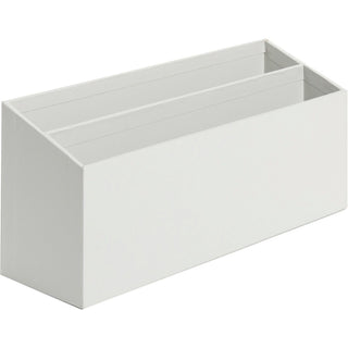 Four-Piece Desk Organization Kit, Magazine Holder/Paper Tray/Pencil Cup/Storage Bin, Chipboard, Gray