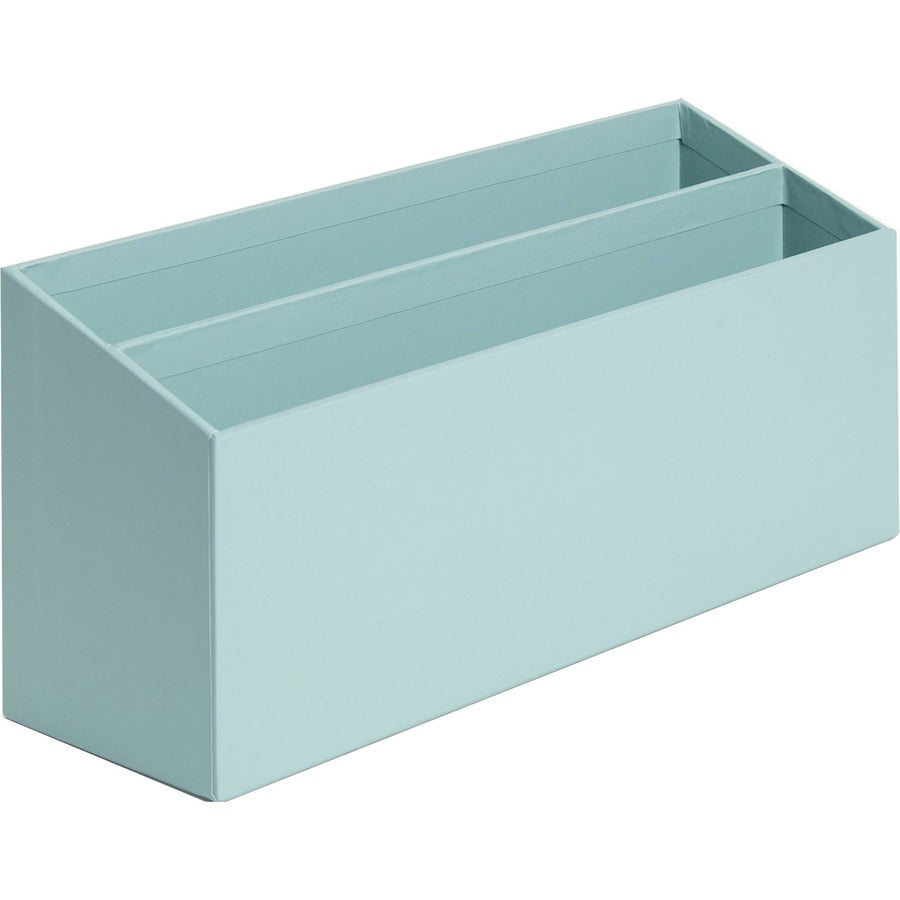 U Brands 4 Piece Desk Organization Kit - 4.1" Height x 9.8" Width12" Length%Desktop - Sturdy, Lightweight - Teal - Chipboard, Paper - 1 Each