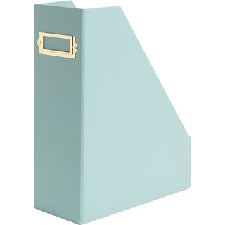 U Brands 4 Piece Desk Organization Kit - 4.1" Height x 9.8" Width12" Length%Desktop - Sturdy, Lightweight - Teal - Chipboard, Paper - 1 Each