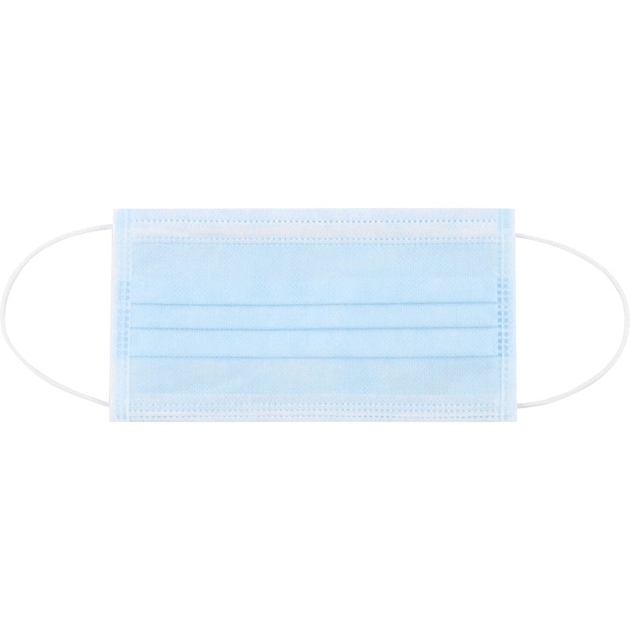 genuine-joe-disposable-face-mask-recommended-for-face-particulate-protection-blue-disposable-latex-free-breathable-comfortable-elastic-loop-earloop-style-mask-flexible-50-box_gjo85176 - 2