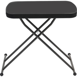 Iceberg IndestrucTable Small Space Personal Table - For - Table TopBlack Top - 25 lb Capacity - Adjustable Height - 20.80" to 26.60" Adjustment x 26.60" Table Top Width x 17.80" Table Top Depth - 26.60" Height - High-density Polyethylene (HDPE), Resi