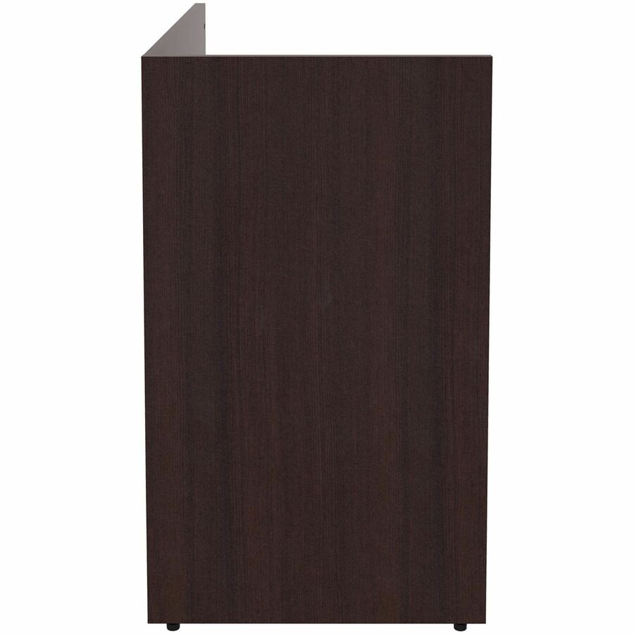 Lorell Essentials Series Reception Return - 42" x 24"41.5" - Material: Laminate - Finish: Espresso