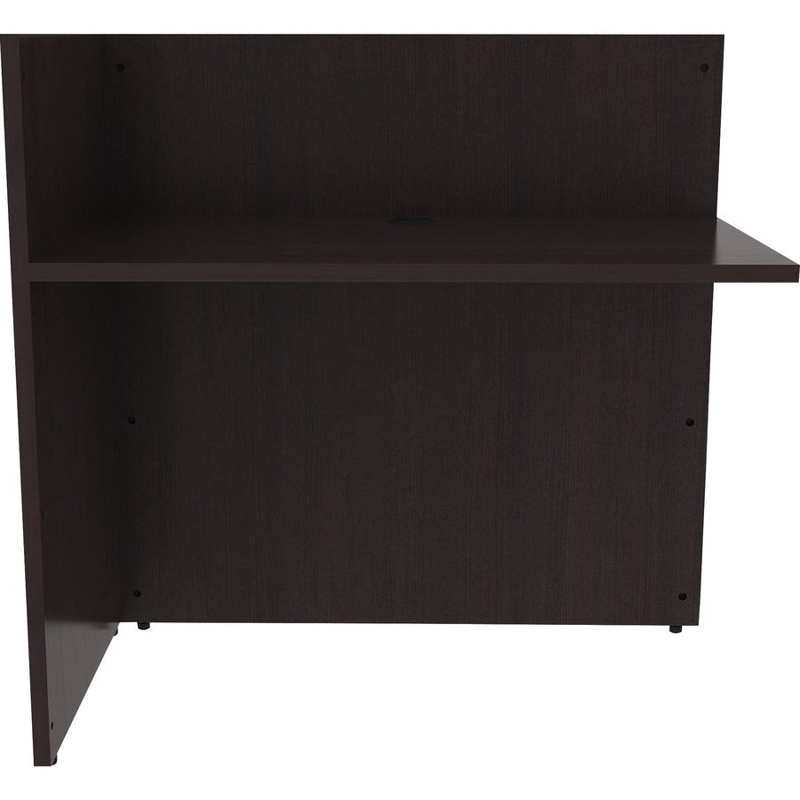 Lorell Essentials Series Reception Return - 42" x 24"41.5" - Material: Laminate - Finish: Espresso