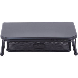 lorell-mesh-wire-monitor-stand-desktop-powder-coated-steel-black_llr84147 - 2