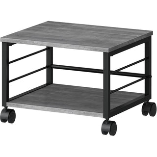lorell-underdesk-mobile-machine-stand-150-lb-load-capacity-132-height-x-187-width-x-157-depth-desk-powder-coated-metal-laminate-polyvinyl-chloride-pvc-charcoal-black_llr60262 - 4