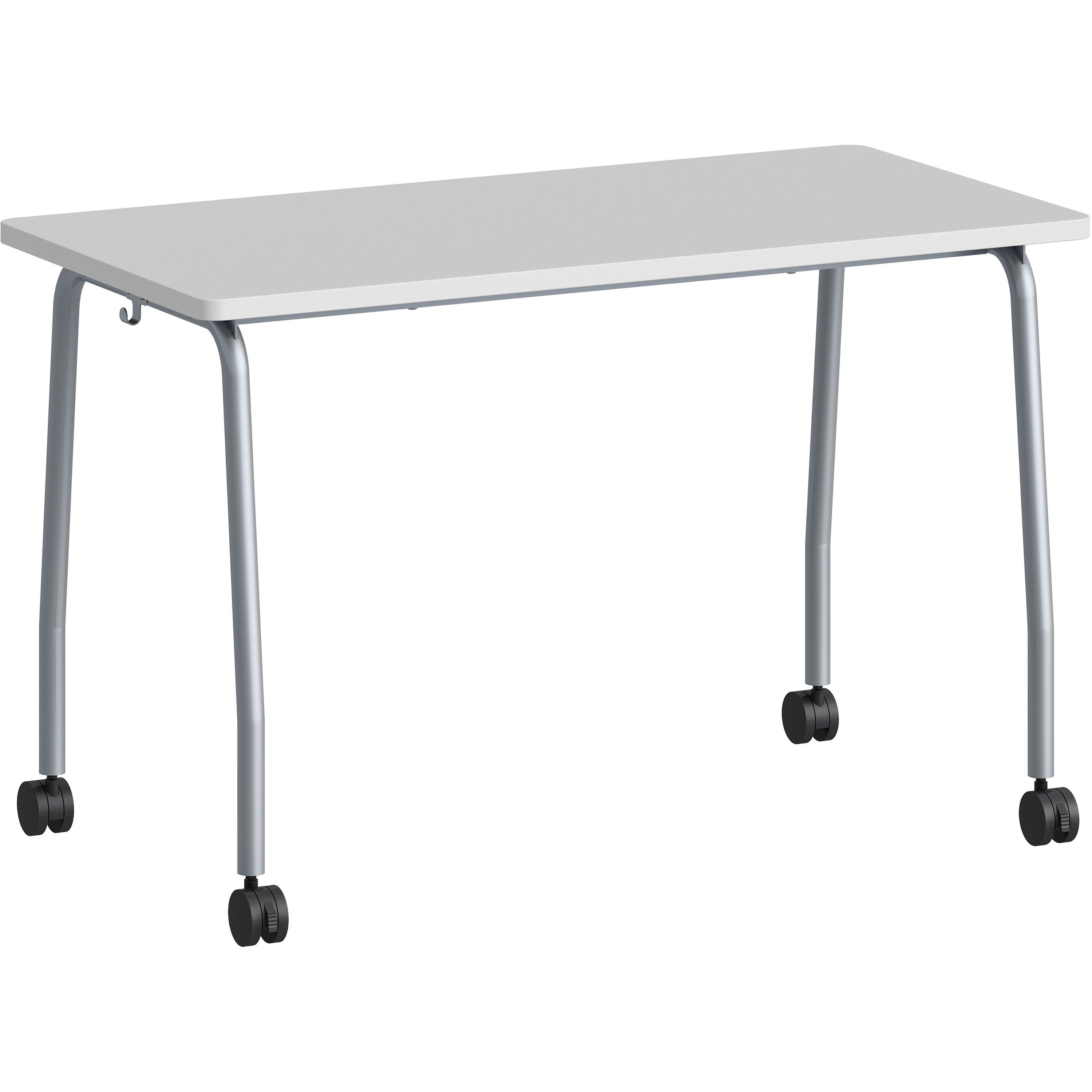 lorell-training-table-for-table-toplaminated-top-300-lb-capacity-2950-table-top-length-x-2363-table-top-width-x-1-table-top-thickness-4725-height-assembly-required-gray-particleboard-top-material-1-each_llr60847 - 1