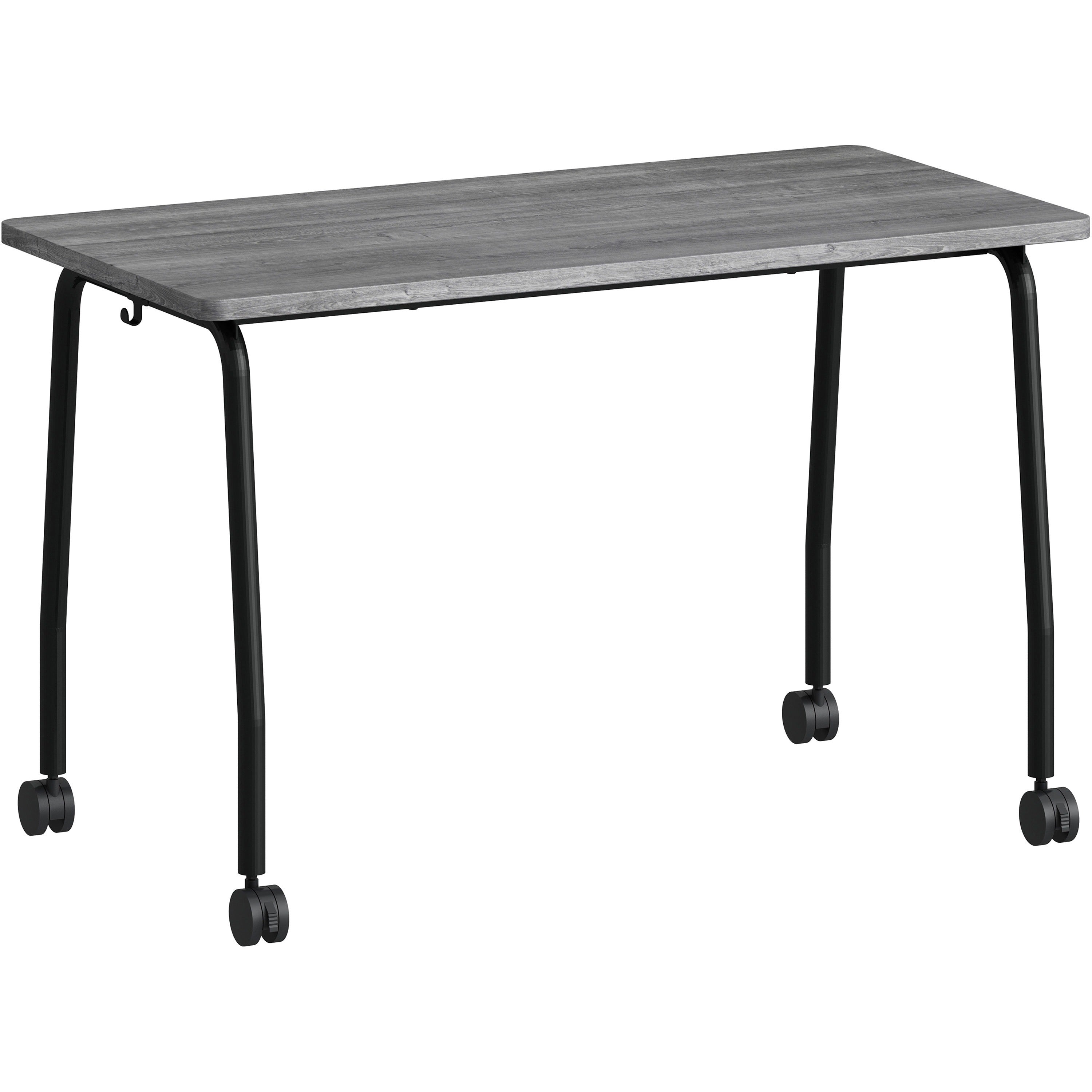 Lorell Training Table - For - Table TopLaminated Top - 300 lb Capacity - 29.50" Table Top Length x 23.63" Table Top Width x 1" Table Top Thickness - 47.25" Height - Assembly Required - Weathered Charcoal - Particleboard Top Material - 1 Each - 1