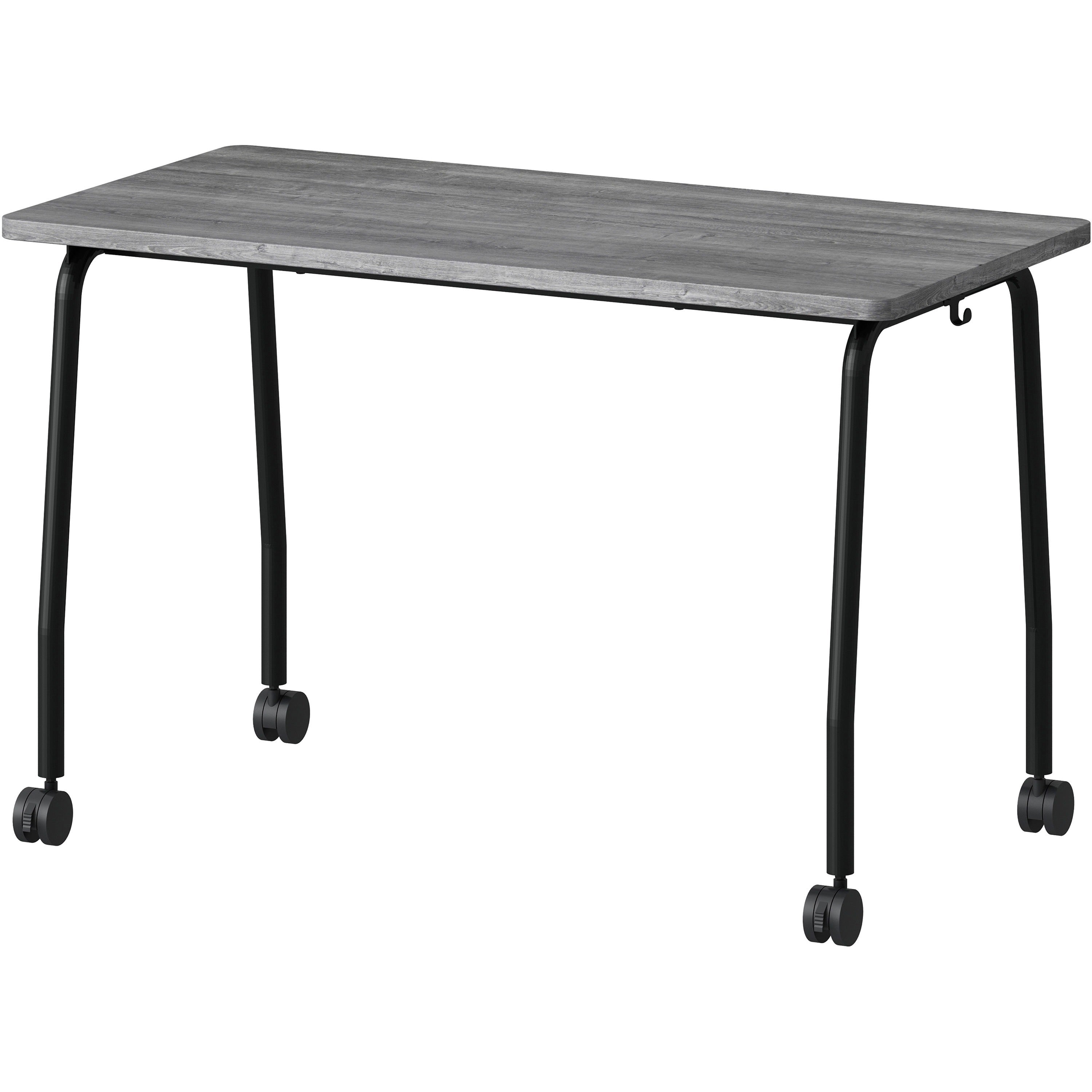 Lorell Training Table - For - Table TopLaminated Top - 300 lb Capacity - 29.50" Table Top Length x 23.63" Table Top Width x 1" Table Top Thickness - 47.25" Height - Assembly Required - Weathered Charcoal - Particleboard Top Material - 1 Each - 4