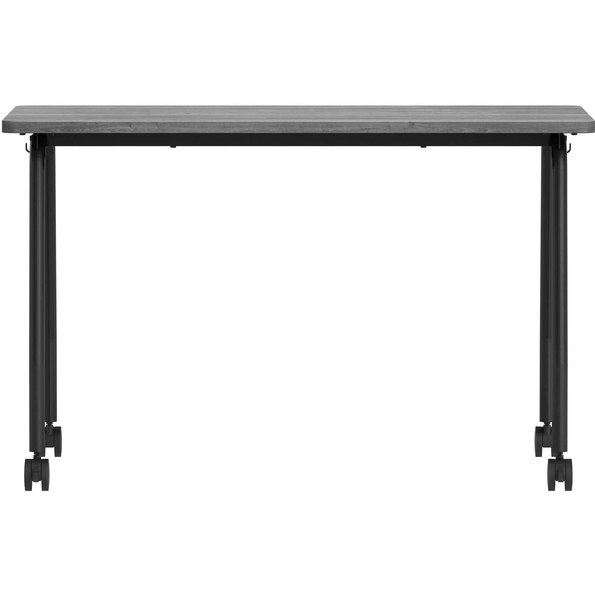Lorell Training Table - For - Table TopLaminated Top - 300 lb Capacity - 29.50" Table Top Length x 23.63" Table Top Width x 1" Table Top Thickness - 47.25" Height - Assembly Required - Weathered Charcoal - Particleboard Top Material - 1 Each - 3