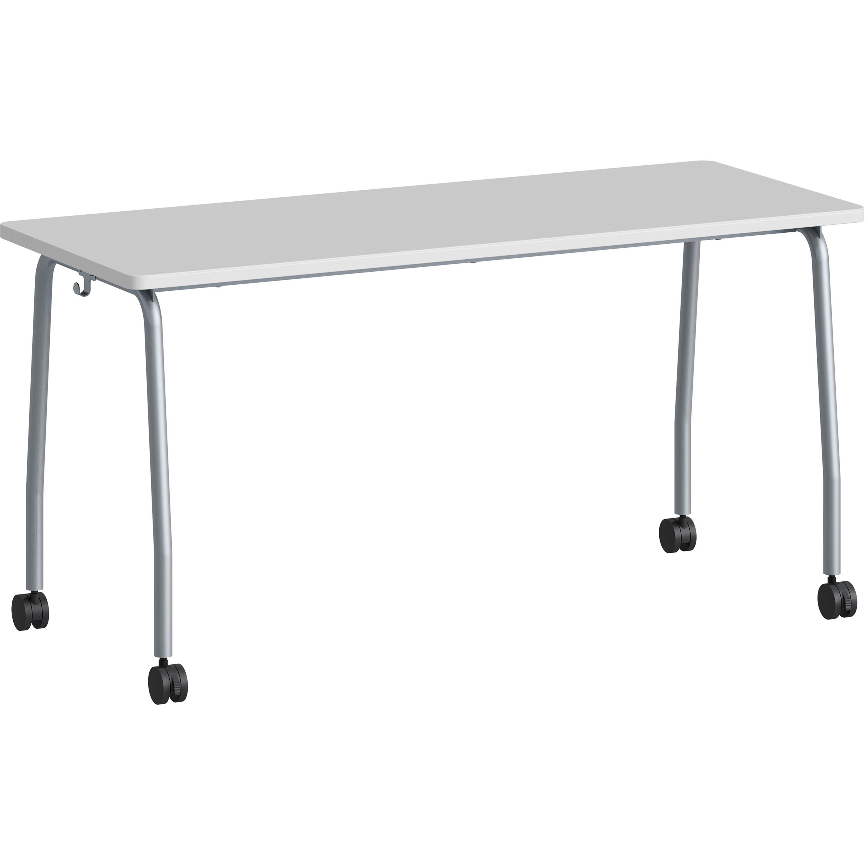 lorell-training-table-for-table-toplaminated-top-300-lb-capacity-2950-table-top-length-x-2363-table-top-width-x-1-table-top-thickness-59-height-assembly-required-gray-particleboard-top-material-1-each_llr60848 - 1