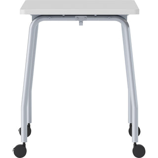 Lorell Training Table - For - Table TopLaminated Top - 300 lb Capacity - 29.50" Table Top Length x 23.63" Table Top Width x 1" Table Top Thickness - 59" Height - Assembly Required - Gray - Particleboard Top Material - 1 Each