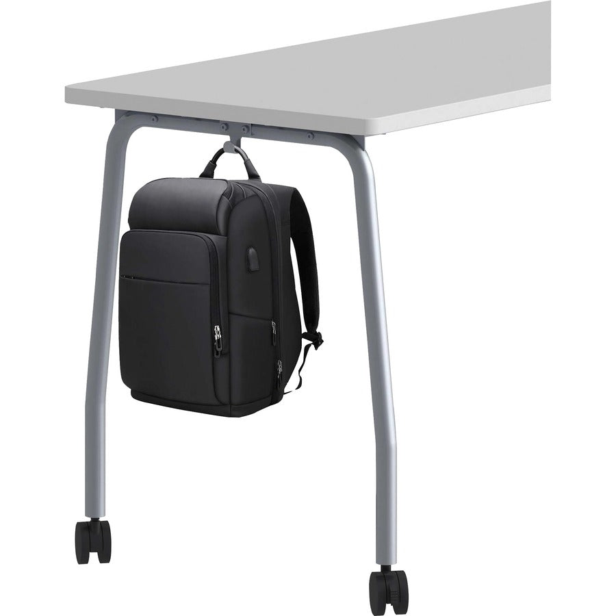 lorell-training-table-for-table-toplaminated-top-300-lb-capacity-2950-table-top-length-x-2363-table-top-width-x-1-table-top-thickness-59-height-assembly-required-weathered-charcoal-particleboard-top-material-1-each_llr60846 - 7