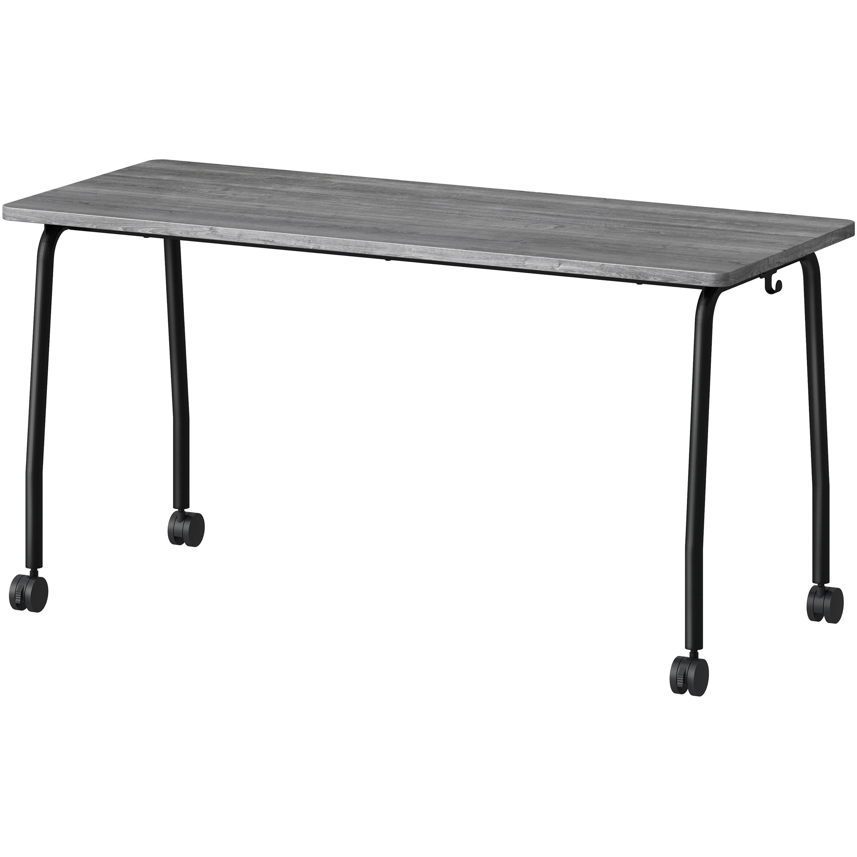 lorell-training-table-for-table-toplaminated-top-300-lb-capacity-2950-table-top-length-x-2363-table-top-width-x-1-table-top-thickness-59-height-assembly-required-weathered-charcoal-particleboard-top-material-1-each_llr60846 - 4