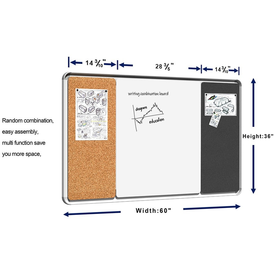 lorell-mounting-frame-for-whiteboard-silver-1-each_llr18321 - 3