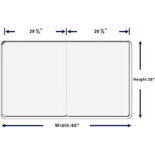 Lorell Mounting Frame for Whiteboard - Silver - 1 Each