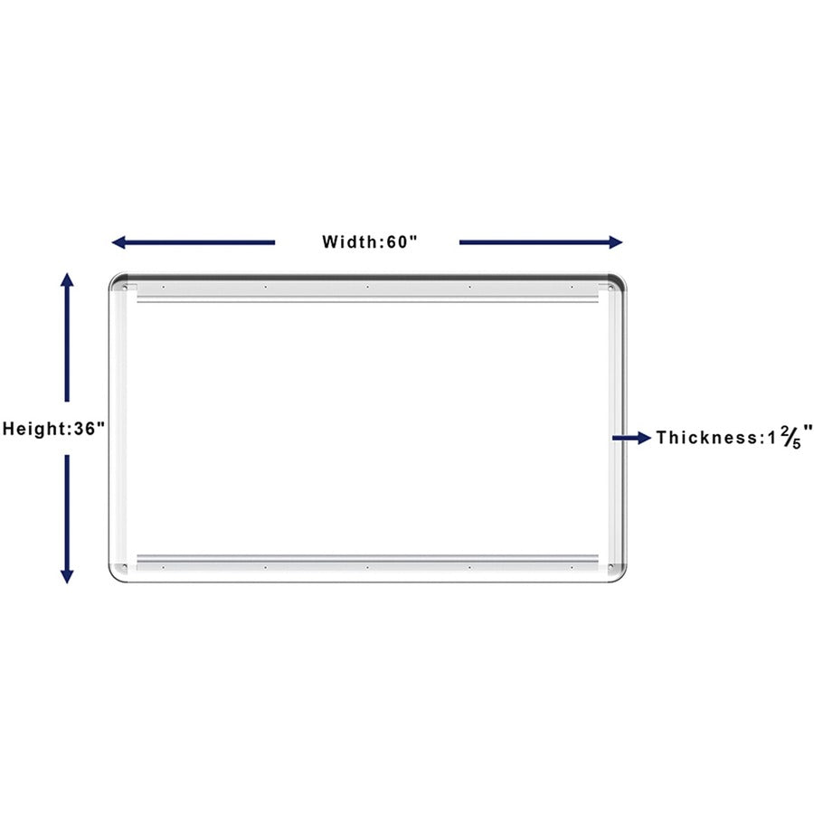 Lorell Mounting Frame for Whiteboard - Silver - 1 Each