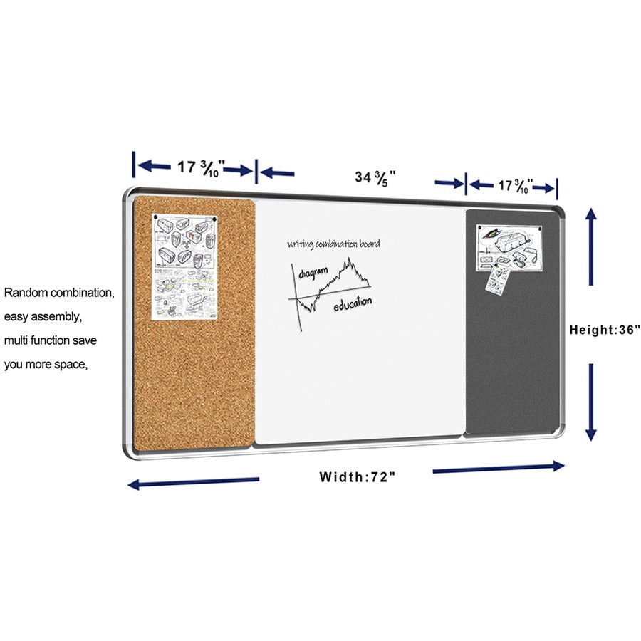 lorell-mounting-frame-for-whiteboard-silver-1-each_llr18322 - 5