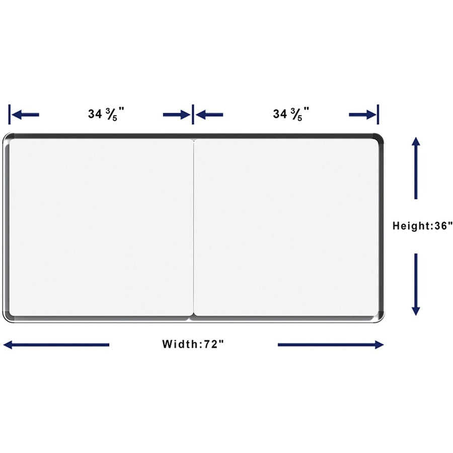 Lorell Mounting Frame for Whiteboard - Silver - 1 Each