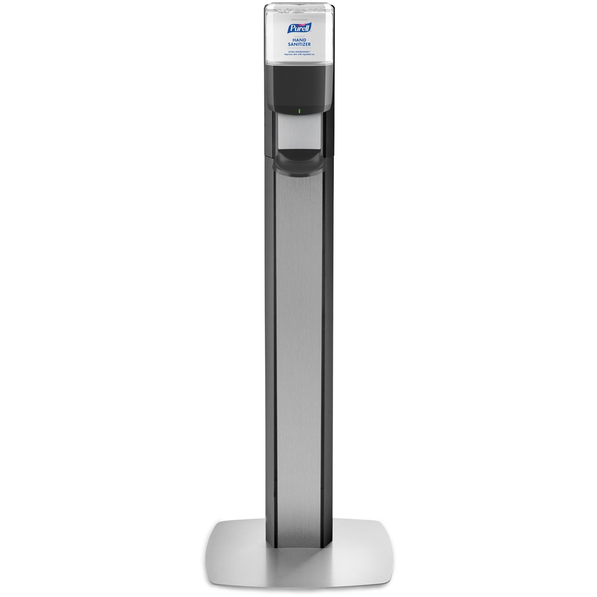 purell-messenger-es8-silver-panel-floor-stand-with-dispenser-floor-stand-graphite-silver_goj7318dsslv - 1