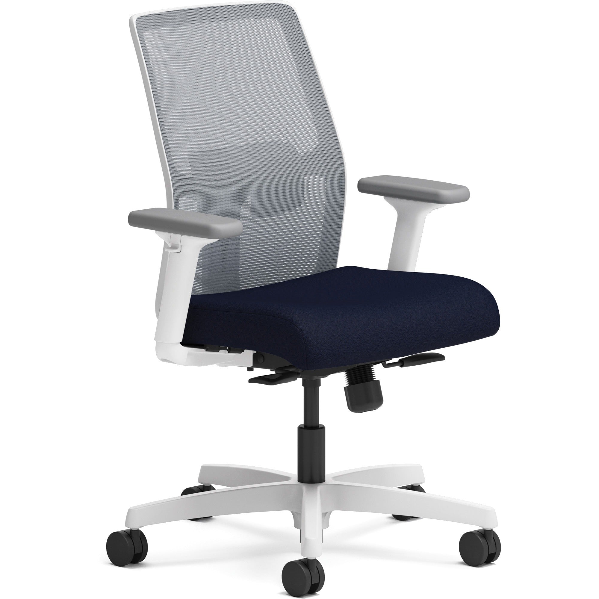 hon-ignition-low-back-task-chair-navy-fabric-seat-fog-mesh-back-designer-white-frame-low-back-armrest-1-each_honi2l1flc98dw - 1