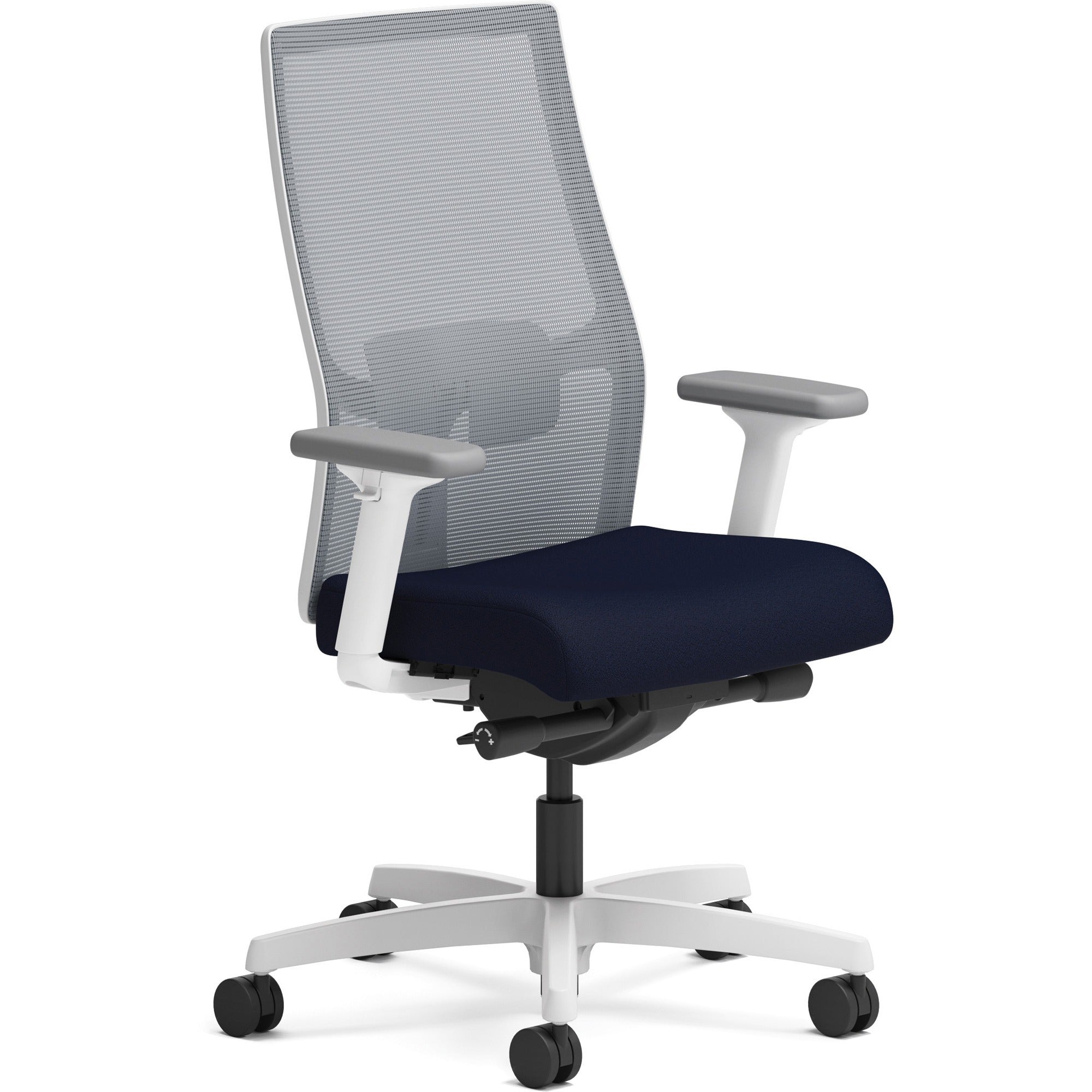 hon-ignition-mid-back-task-chair-navy-fabric-seat-fog-mesh-back-designer-white-frame-mid-back-armrest-1-each_honi2m2afc98adw - 1