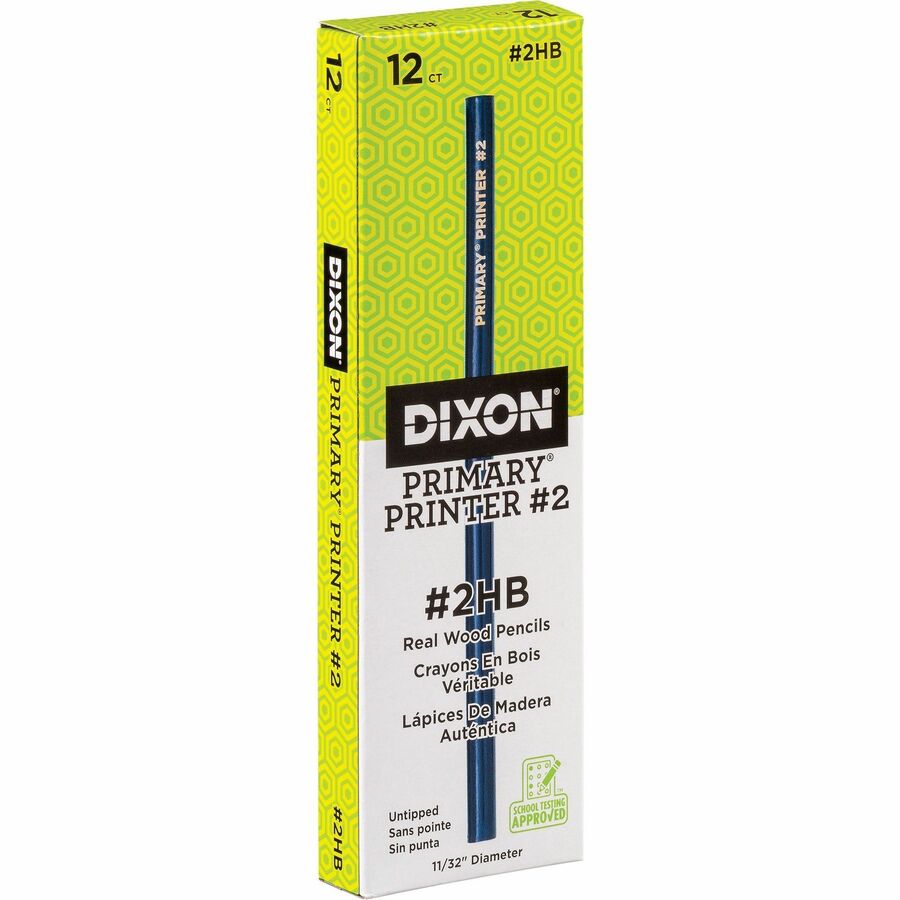 Dixon No. 2 Primary Printer Pencil - #2 Lead - Multi Lead - Blue Barrel - 1 / Pack