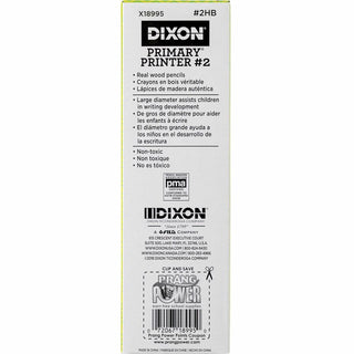 Dixon No. 2 Primary Printer Pencil - #2 Lead - Multi Lead - Blue Barrel - 1 / Pack