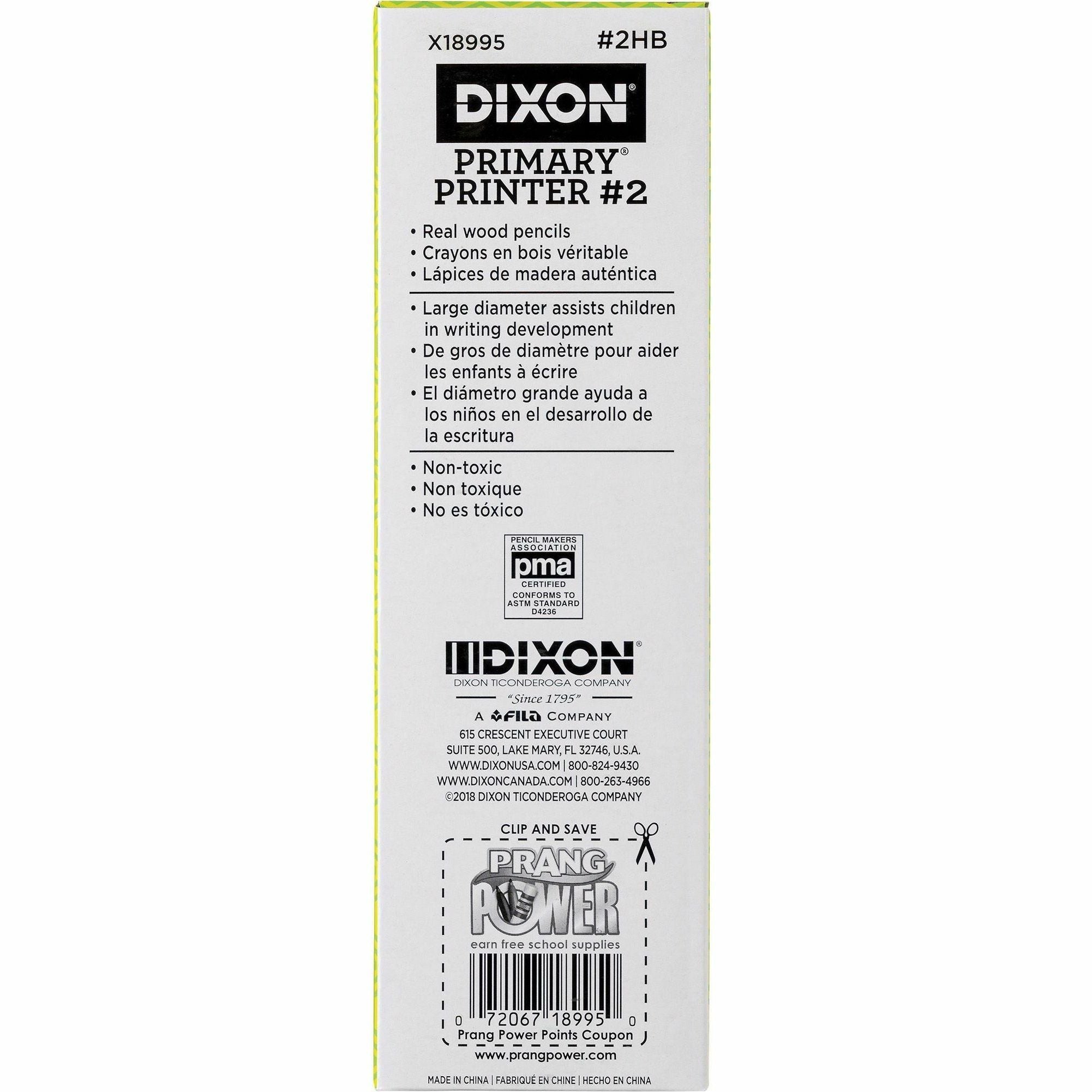 dixon-no-2-primary-printer-pencil-#2-lead-multi-lead-blue-barrel-1-pack_dixx18995 - 2
